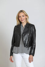 Load image into Gallery viewer, Cropped Leather Jacket