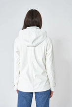 Load image into Gallery viewer, Raincoat with Striped Lining - White/Navy