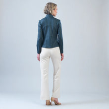 Load image into Gallery viewer, Liquid Leather Knit Jacket - Hunter Green