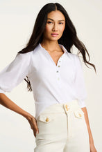 Load image into Gallery viewer, Pure Rib Collet Top - White