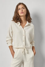 Load image into Gallery viewer, Easy Raglan Button Down - Ecru