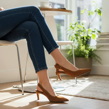 Load image into Gallery viewer, Irida Leather Suede Slingback