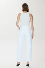 Load image into Gallery viewer, Lexi Mid Rise Bowed Straight Jean - Vivid White