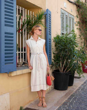 Load image into Gallery viewer, Le Midi Twill Shirt Dress - Bone