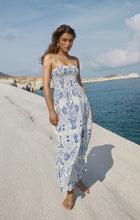 Load image into Gallery viewer, Nadine Airy Palm Maxi Dress