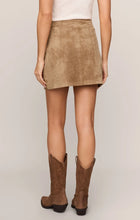 Load image into Gallery viewer, Perri Suede Mini Skirt - Light Sand