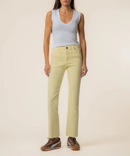 Load image into Gallery viewer, Kelsey High Rise Ankle Flair - Pastel Yellow