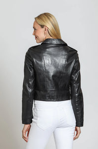 Cropped Leather Jacket
