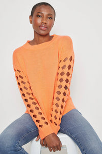 After Hours Sweater - Neon Orange