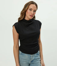 Load image into Gallery viewer, Amara Mock Neck Top - Black
