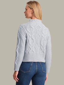 Grace Funnel Neck Pullover - Arctic Ice