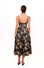 Load image into Gallery viewer, Atherton Dress - Black Vining Buds
