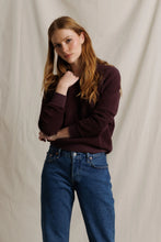 Load image into Gallery viewer, Ziggy Reverse Fleece Crew - Cherry Lacquer
