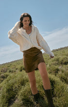 Load image into Gallery viewer, Ciera Suede Mini Skirt - Coconut
