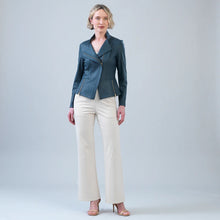 Load image into Gallery viewer, Liquid Leather Knit Jacket - Hunter Green
