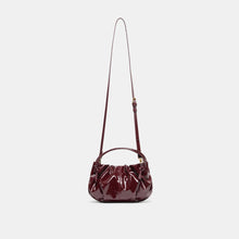 Load image into Gallery viewer, Cocoa Oxblood Patent Stella Handbag
