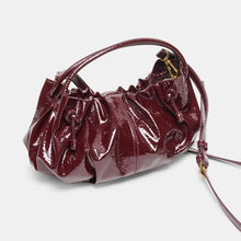 Load image into Gallery viewer, Cocoa Oxblood Patent Stella Handbag
