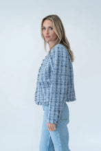 Load image into Gallery viewer, Collins Frayed Tweed Blazer
