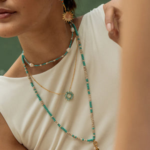 Flower Sun Necklace