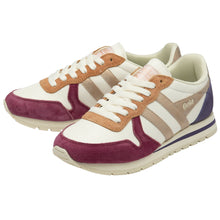 Load image into Gallery viewer, Daytona Quadrant Sneaker - White/Cerise/Rose Gold/Plum
