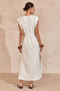 Diego Midi Dress - White
