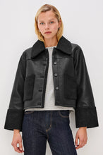 Load image into Gallery viewer, Dria Jacket - Black Shearling
