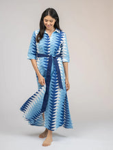 Load image into Gallery viewer, Eloise Dress - Triangle Ocean
