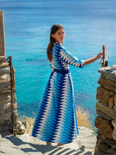 Load image into Gallery viewer, Eloise Dress - Triangle Ocean
