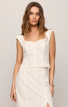 Load image into Gallery viewer, Emrie Eyelet Top - White
