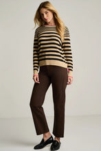 Load image into Gallery viewer, Stripe Idol Sweater - Sable/Black
