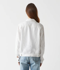 Jean Linen Jacket - White