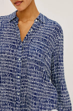Load image into Gallery viewer, Josephine Shirt - Navy Peppled
