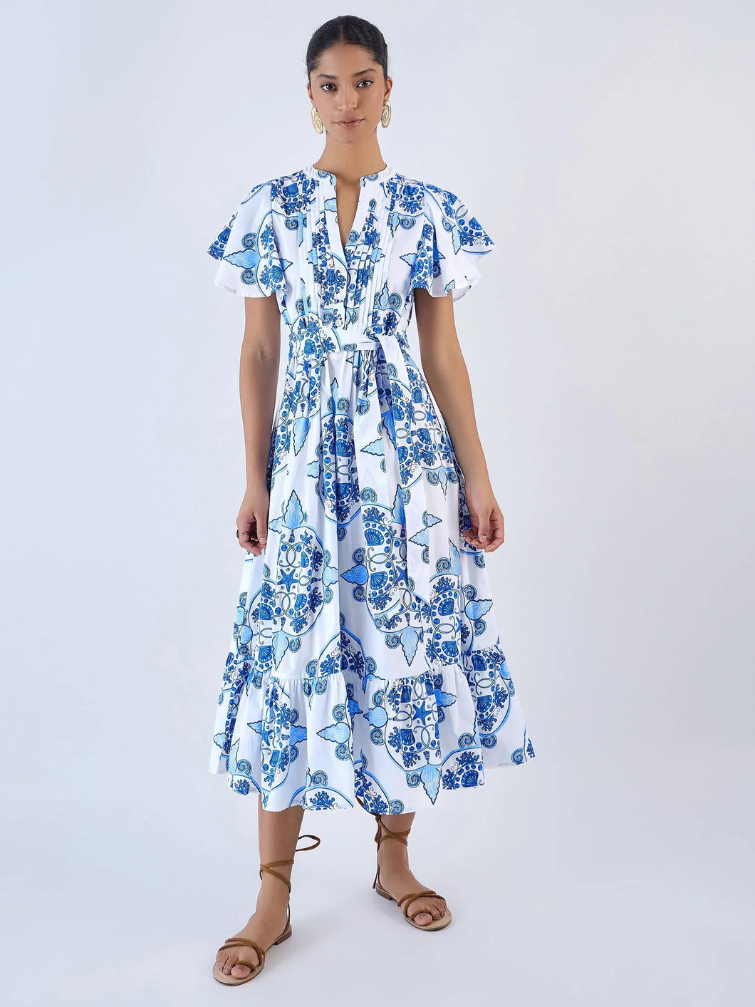 Leni Dress - Nautilus Aqua