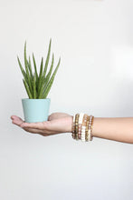 Load image into Gallery viewer, Mauve &amp; White Wrap Bracelet
