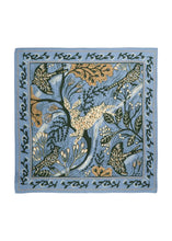 Load image into Gallery viewer, Nature Walk Silk Bandana - Denim Blue

