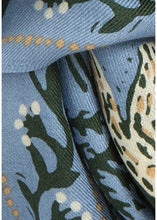 Load image into Gallery viewer, Nature Walk Silk Bandana - Denim Blue
