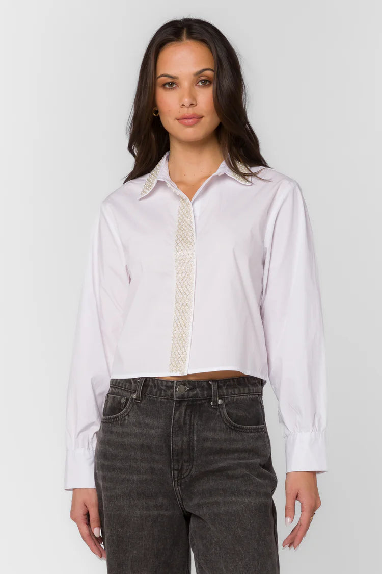 Soleil Pearl Long Sleeve Top