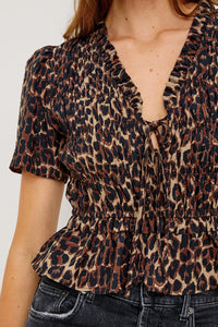 Portia Top - Brown Nala