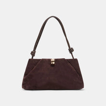 Load image into Gallery viewer, Ravel Chocolate Suede Shoulder Bag
