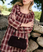 Load image into Gallery viewer, Ravel Chocolate Suede Shoulder Bag
