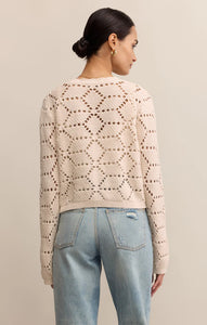 Rosalyn Sweater Cardigan - Crystal