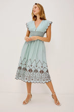 Load image into Gallery viewer, Roxanne Dress - Ocean Palms Embroidery
