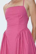 Load image into Gallery viewer, Sadee Open Back Dress - Magenta Stripe
