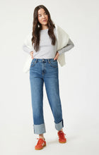 Load image into Gallery viewer, Savannah Cuffed Straight Leg Jean - Shaded Classic Blue
