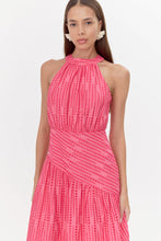 Load image into Gallery viewer, Sophie Cotton Embroidered Halter Midi Dress
