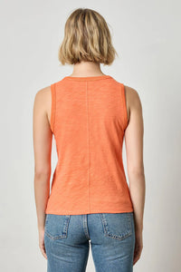 Back Seam Tank - Tangerine