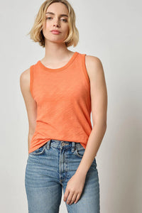Back Seam Tank - Tangerine