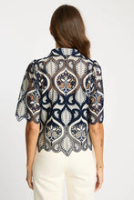 Load image into Gallery viewer, Tay Top - Navy/Cream
