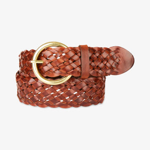 Vika Braid Belt - Brown
