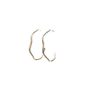 Wave Hoop Earrings